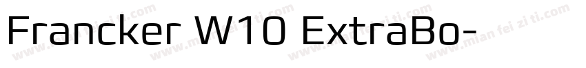 Francker W10 ExtraBo字体转换